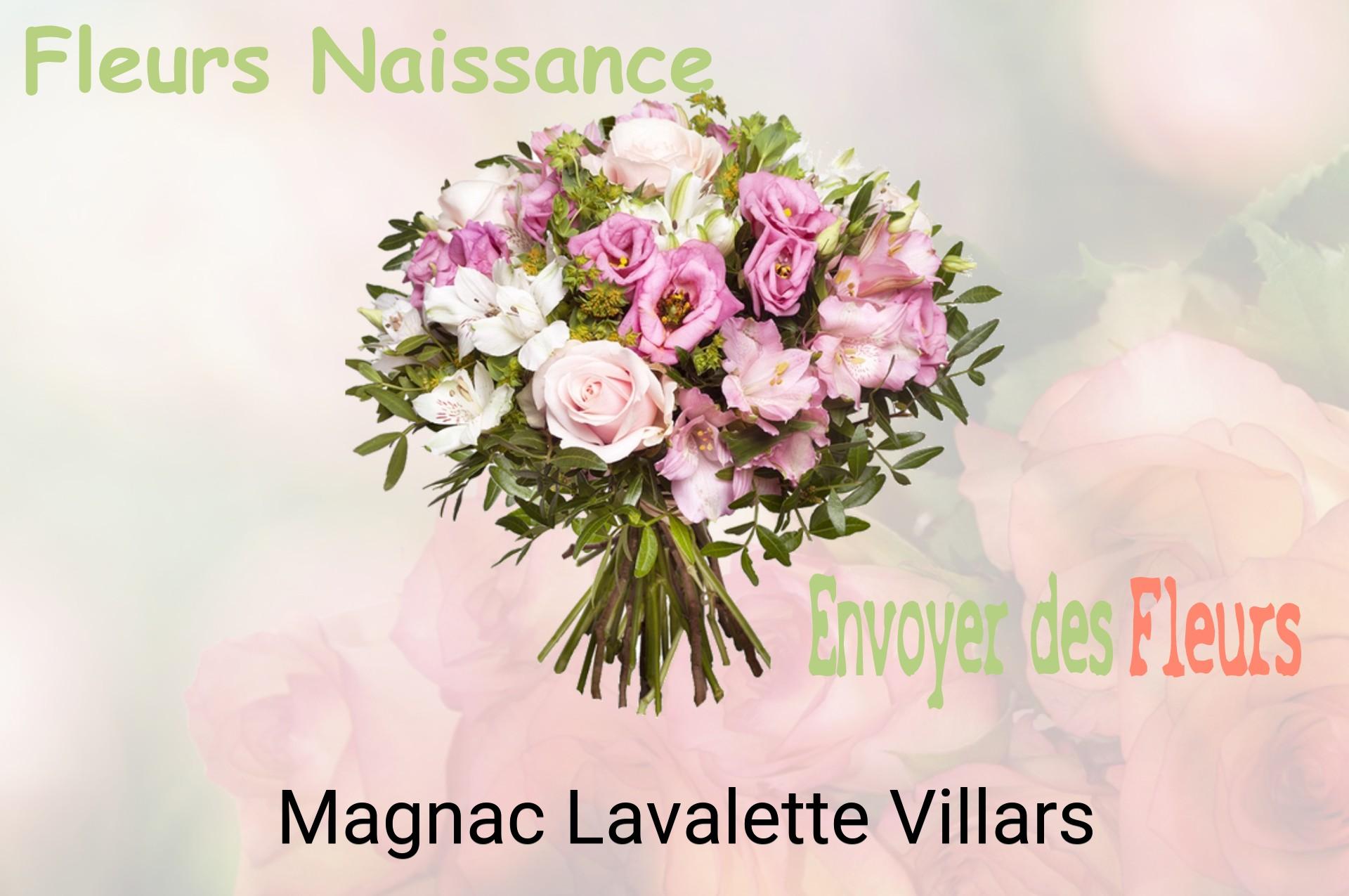 Bouquet de fleurs de naissance livré à Magnac-Lavalette-Villars